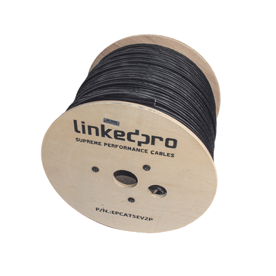 Bobina de Cable Siamés Cat5E CCA + 2 Cables Gruesos (16 AWG) para Alimentar Cámaras Más Lejos / 305m / Instalación en Exterior / Uso Industrial para Climas Extremos - Imagen 2