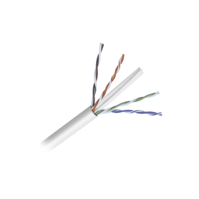 Bobina de cable de 152 Metros Cat6+ CALIBRE 23 ALTO DESEMPEÑO, super flexible, UL, color Blanco, para aplicaciones de video vigilancia y redes de datos - Imagen 3