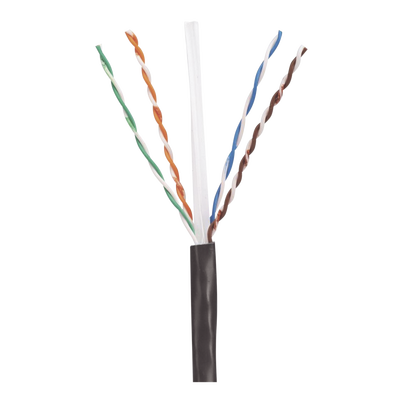 Bobina de Cable UTP de 4 Pares, PanNet, Para Exterior con Gel, Cat6 (23 AWG), Industrial para Climas Extremos, Color Negro, 305 m - Imagen 2