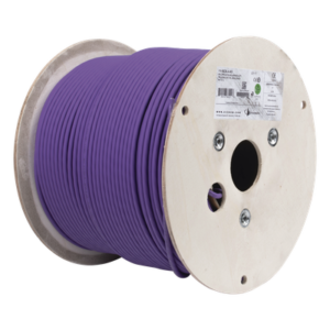 Bobina de Cable U/UTP de 4 Pares, Z-MAX, Cat6A, Soporte de Aplicaciones 10GBase-T, LS0H, Color Violeta, 305 Metros (1000 Pies)