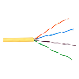 Bobina de Cable de 305 Metros (1000 Pies) UTP Cat6 Riser / Color Amarillo / UL, CMR, Probado a 350 Mhz / Para Aplicaciones de CCTV, Redes de Datos, IP Megapixel, Control RS485