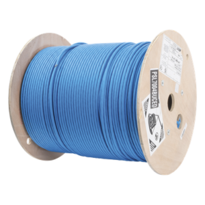 Bobina de Cable Blindado S/FTP de 4 Pares, Cat7, Inmune a Ruido e Interferencias, LSZH (Bajo Humo, Cero Halógenos), Color Azul, Bobina de 500 Metros (1640 Pies)