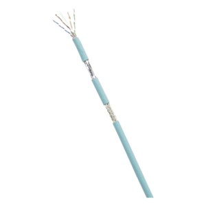 Bobina de Cable Blindado SF/UTP Categoría 6A, Uso Industrial con Resistencia al Aceite y Rayos UV, Multifilar 24/7 (Flexible), Color Azul Cerceta, Bobina de 305 Metros (1000 Pies)