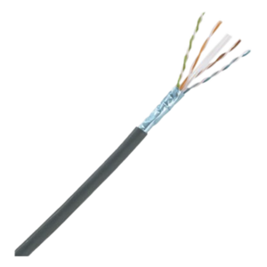 Bobina de Cable Planta Externa con Gel, de 4 Pares, Cat6A, UTP, Color Negro, 305 Metros (1000 Pies)