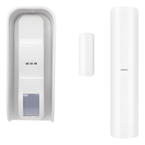 Sensor de Movimiento Tipo Cortina / 100 % Exterior / Alimentado por baterías / Doble tecnología MW & PIR / Compatible con AXPRO / Incluye DS-PDMC-EG2-WB