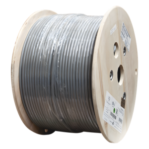 Bobina de Cable Blindado F/UTP de 4 Pares, Z-MAX, Cat6A, Soporte de Aplicaciones 10GBase-T, CM, Color Gris, 305 Metros (1000 Pies)