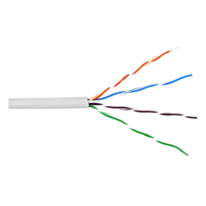Bobina de Cable de 305 Metros (1000 Pies) UTP Cat6 Riser / Color Blanco / UL, CMR, Probado a 350 Mhz / Para Aplicaciones de CCTV, Redes de Datos, IP Megapixel, Control RS485