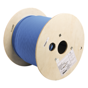 Bobina de Cable Blindado F/UTP de 4 Pares, Cat6A, Soporte de Aplicaciones 10GBase-T, LSZH (Libre de Gases Tóxicos), Color Azul, 305 Metros (1000 Pies)
