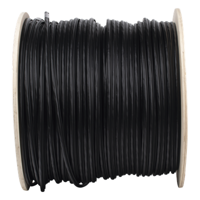Bobina de Cable FTP con Mensajero de Acero de 305 Metros (1000 Pies) Cat6+ Calibre 23, Color Negro, para Aplicaciones en Video Vigilancia y Redes de Datos / Uso en Intemperie y Aplicaciones Aéreas - Imagen 2
