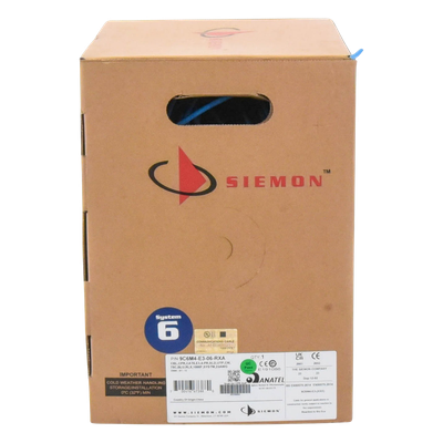 Bobina de Cable UTP Reelex, de 4 Pares, Alto Desempeño Cat6, PVC (CM), Color Azul, 23 AWG, 305 Metros (1000 Pies) - Imagen 6