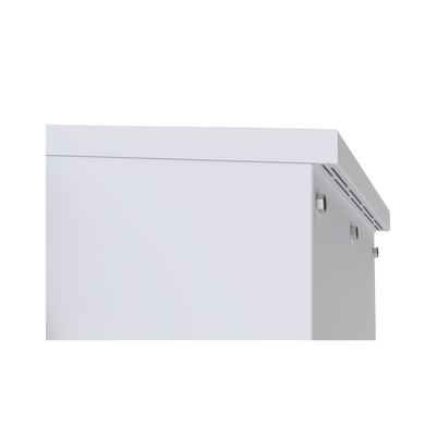 Gabinete Acero Galv. para 2 Baterías PL110D12 (400 x 730 x 300mm). Puerta Sin Ventilación. Acc. para piso o poste No incluidos. - Imagen 4
