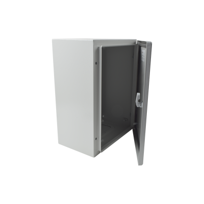 Gabinete de Acero IP66 Uso en Intemperie (300 x 400 x 200 mm) con Placa Trasera Interior de Metal y Compuerta Inferior Atornillable (Incluye Chapa y Llave T). - Imagen 3