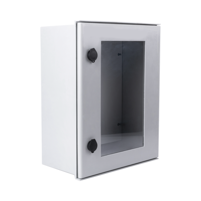Gabinete de Poliéster IP65 Puerta Transparente, Uso en Intemperie (400 x 500 x 200 mm) con Placa Trasera Interior (Incluye Chapa y Llave). - Imagen 2