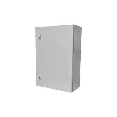 Gabinete de Acero IP66 Uso en Intemperie (500 x 700 x 250 mm) con Placa Trasera Interior y Compuerta Inferior Atornillable (Incluye Chapa y Llave). - Imagen 4