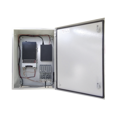 Gabinete de Acero IP66 Uso en Intemperie (500 x 700 x 250 mm) con Placa Trasera Interior y Compuerta Inferior Atornillable (Incluye Chapa y Llave). - Imagen 5