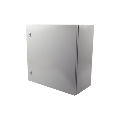 Gabinete de Acero IP66 Uso en Intemperie (600 x 600 x 300 mm) con Placa Trasera Interior y Compuerta Inferior Atornillable (Incluye Chapa y Llave). - Imagen 2