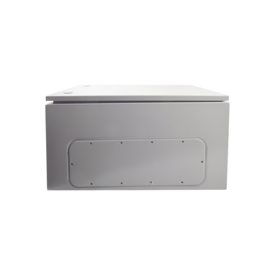Gabinete de Acero IP66 Uso en Intemperie (600 x 600 x 300 mm) con Placa Trasera Interior y Compuerta Inferior Atornillable (Incluye Chapa y Llave). - Imagen 3