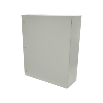 Gabinete de Acero IP66 Uso en Intemperie (800 x 1000 x 300 mm) con Placa Trasera Interior y Compuerta Inferior Atornillable (Incluye Chapa y Llave). - Imagen 3