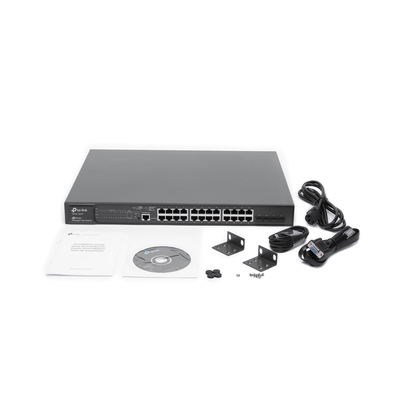 Switch JetStream PoE+ administrable Capa 2, 24 puertos 10/100/1000 Mbps + 4 puertos SFP 384 W - Imagen 5