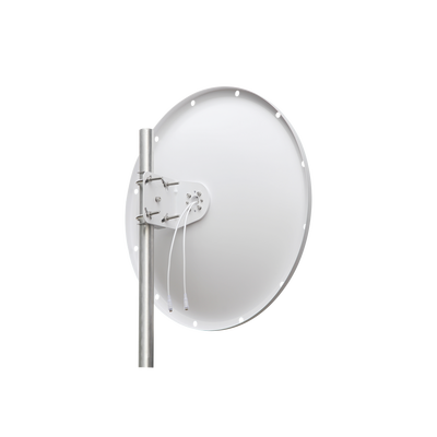 Antena Direccional en Frecuencia Extendida / 4.8 - 6.5 GHz / 28 dBi / Conector con jumper SMA-Macho Inverso incluido/ Polaridad en 90º y 45º / Montaje incluido para torre o mástil - Imagen 2