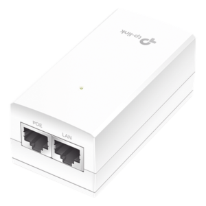 Inyector PoE Pasivo de 24V / 2 puerto 10/100/1000 Mbps / Plug and Play / Montaje en Pared
