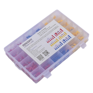 Juego de 580 pzas. Terminales Variadas con Forro y Caja de Almacenamiento.