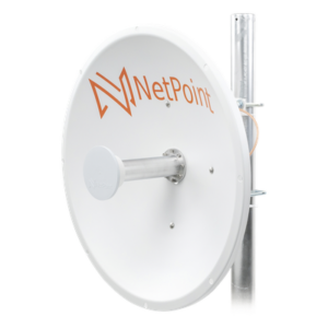 Antena Direccional de alto rendimiento / diámetro de 60 cm / 4.9-6.4 GHz / Ganancia 30 dBi / SLANT de 45 ° y 90 ° / Ideal para 30 km / Conector N-Hembra / Montaje y jumpers incluidos.
