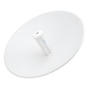 PowerBeam airMAX AC hasta 450 Mbps, frecuencia 5 GHz (5150 - 5875 MHz) con antena tipo plato de 27 dBi, radomo incluido