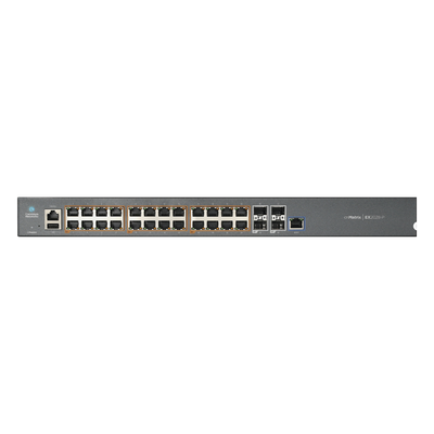 Switch cnMatrix EX2028-P capa 3 de 28 puertos (24 PoE Gigabit 802.3af/at, 4 SFP+) administración cnMaestro On-Premises (MX-EX2028PxA-U)