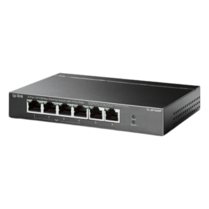 Switch PoE no Administrable de escritorio / 6 puertos 10/100 Mbps / 4 puertos PoE af/at / Presupuesto 67 W / Modo Extensor hasta 250 m / Calidad video prioritaria