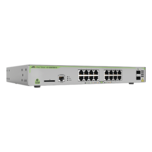 Switch PoE+ Administrable CentreCOM GS970M, Capa 3 de 16 Puertos 10/100/1000 Mbps + 2 SFP Gigabit, 247 W