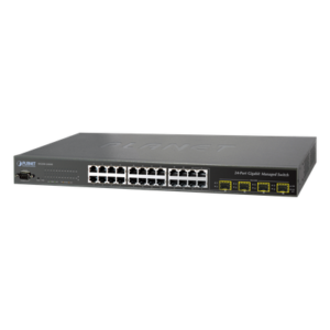 Switch Administrable L2+ 24 puertos 10/100/1000 Mbps, 4 Puertos Combo SFP