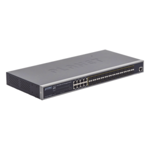 Switch Administrable Capa 2 con Fuente de Alimentación Redundante, 24 Puertos SFP Gigabit 100/1000X, 8 Puertos Combo RJ45 Gigabit.