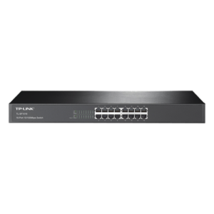 Switch no administrable de 16 puertos 10/100 Mbps para montaje en rack