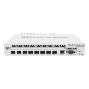 (CRS309-1G-8S+IN) Switch administrable Sistema Operativo Dual, puerto 1G Rj45, 8 puertos 10G SFP+ para Escritorio