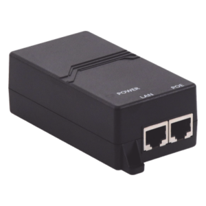 Inyector PoE Pasivo 48vcc Gigabit para APs Grandstream hasta 24W GWN7605, GWN7605LR, GWN7615, GWN7630, GWN7630LR, GWN7660, GWN7660LR y GWN7664.
