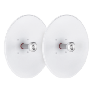 Paquete de 2 antenas UltraDish de 27.5 dBi, conector tipo Twistport y montaje innovador, 5180 - 6775 MHz