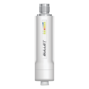 Radio airMAX Bullet-M2HP, hasta 100 Mbps, frecuencia de 2 GHz (2412 - 2472 GHz), No incluye adaptador PoE