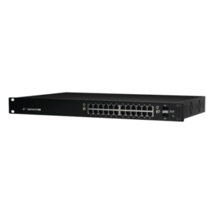 Switch EdgeMAX Administrable de 24 Puertos Gigabit con PoE+/PoE Pasivo 24V + 2 Puertos SFP, 500 W