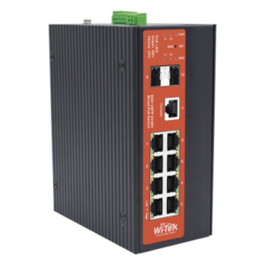 Switch Industrial Administrable Gigabit con 2 Puertos PoE bt + 6 Puertos PoE af/at o 24 V Pasivo + 2 SFP Gigabit, 240 W
