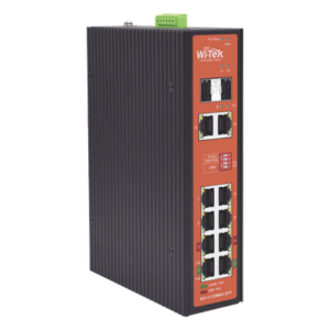 Switch PoE Industrial No administrable / Puertos 1-2 PoE 802.3 af/at y PoE 24 Vcc Pasivo 30W / Puertos 3-4 PoE 802.3 af/at/bt Hasta 60W / Puertos 5-8 PoE 802.3 af/at Hasta 30W / Los 8 puertos son Gigabit + 2 SFP combo / Presupuesto 300W