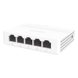Switch Gigabit No Administrable de Escritorio con 5 puertos 10 / 100 / 1000 Mbps / Diseño Compacto y Estetico