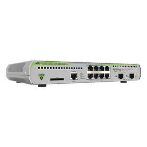 Switch Administrable CentreCOM GS970M, Capa 3 de 8 Puertos 10/100/1000 Mbps + 2 puertos SFP Gigabit