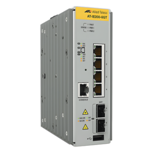 Switch Industrial Administrable Capa 2 de 4 Puertos 10/100/1000 Mbps + 2 Puertos SFP