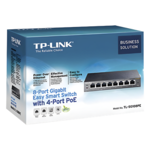 Easy Smart Switch PoE JetStream , 8 puertos 10/100/1000 Mbps 55 W