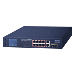 Switch No Administrable 8 Puertos Gigabit con Modo Extender a 250 m, 2 Puertos Uplink 10/100/1000 Mbps, 2 Puertos SFP