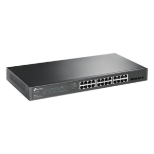 Switch PoE JetStream SDN Administrable 24 puertos 10/100/1000 Mbps + 4 puertos SFP, 24 puertos PoE, 250W, administración centralizada OMADA SDN