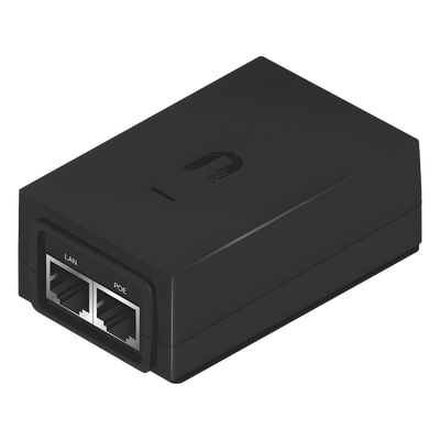 Adaptador PoE Ubiquiti de 24 VDC, 1.25 A con puerto Gigabit