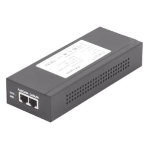Inyector Super Hi-PoE / 56 Vcc / 30 Watts / Para Domos HIKVISION PTZ / IP (-AE / DE) / Soporta 802.3 af /at / Para Aplicaciones de CCTV