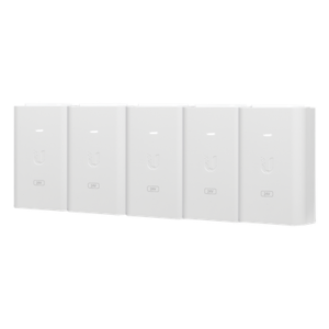 5 Unidades del Adaptador PoE Ubiquiti de 24 VDC, 1.0 A con puerto Gigabit, color blanco